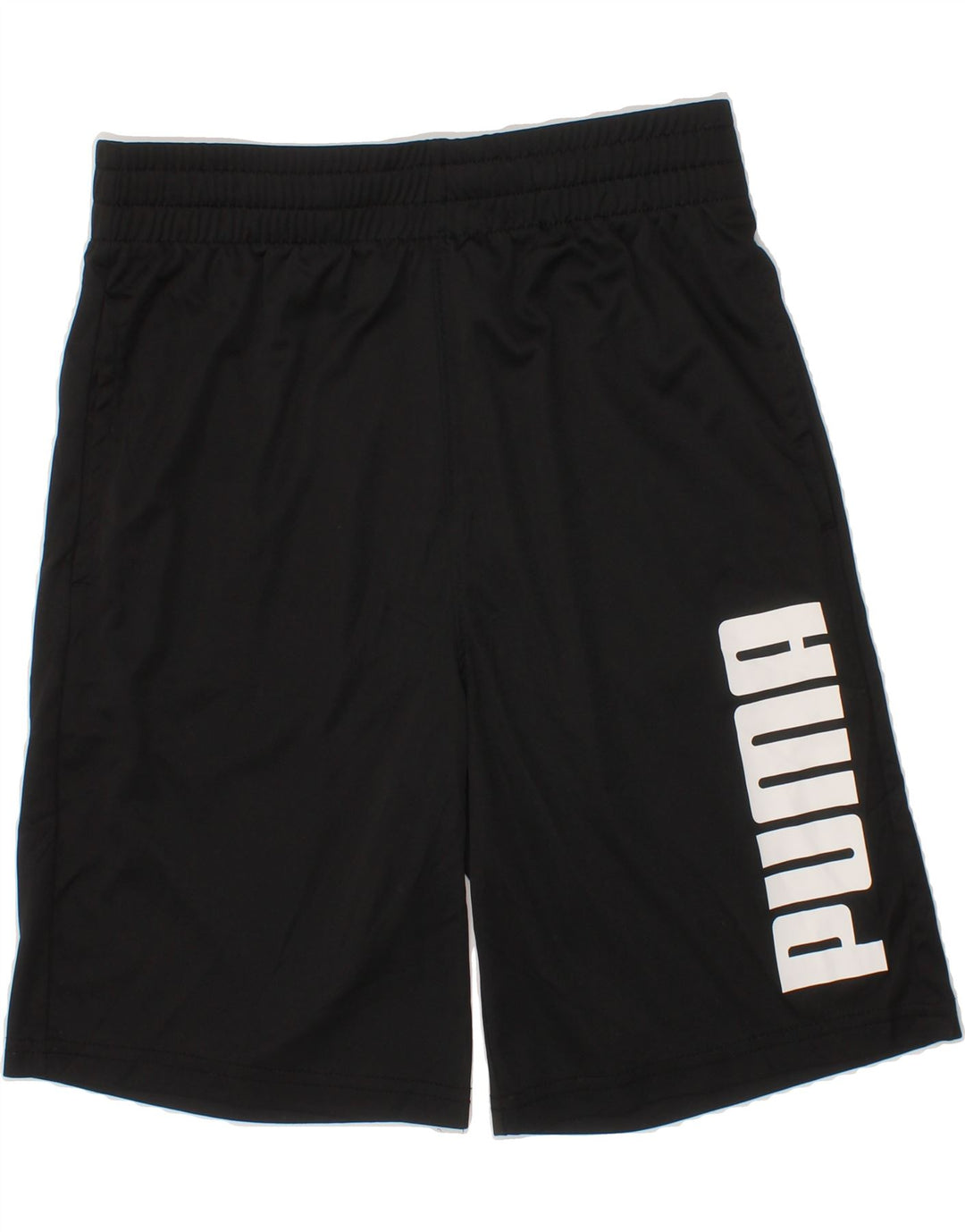 PUMA Boys Graphic Sport Shorts 10-11 Years  Black Polyester Vintage Puma and Second-Hand Puma from Messina Hembry 