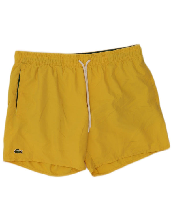 Lacoste Mens Sport Shorts Large Yellow Polyester