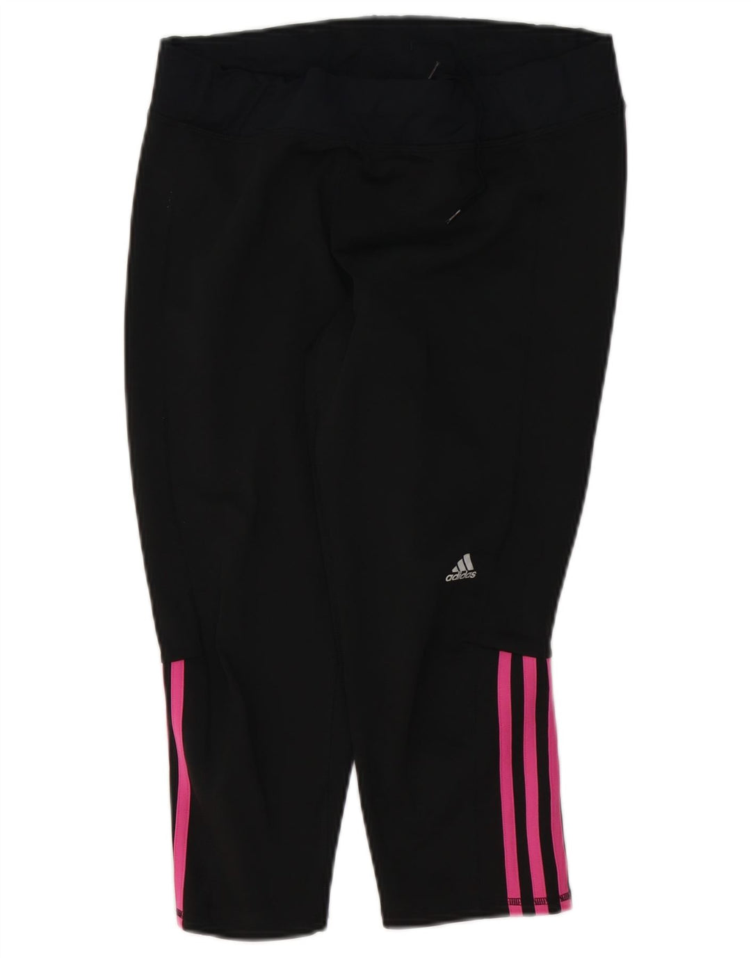 ADIDAS Womens Capri Leggings UK 16/18 Large  Black