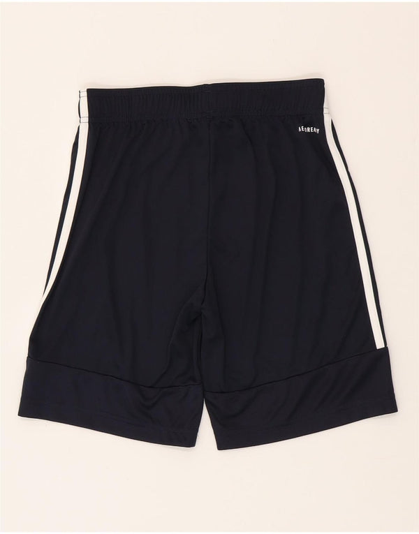 ADIDAS Boys Aeroready Sport Shorts 11-12 Years  Navy Blue Polyester