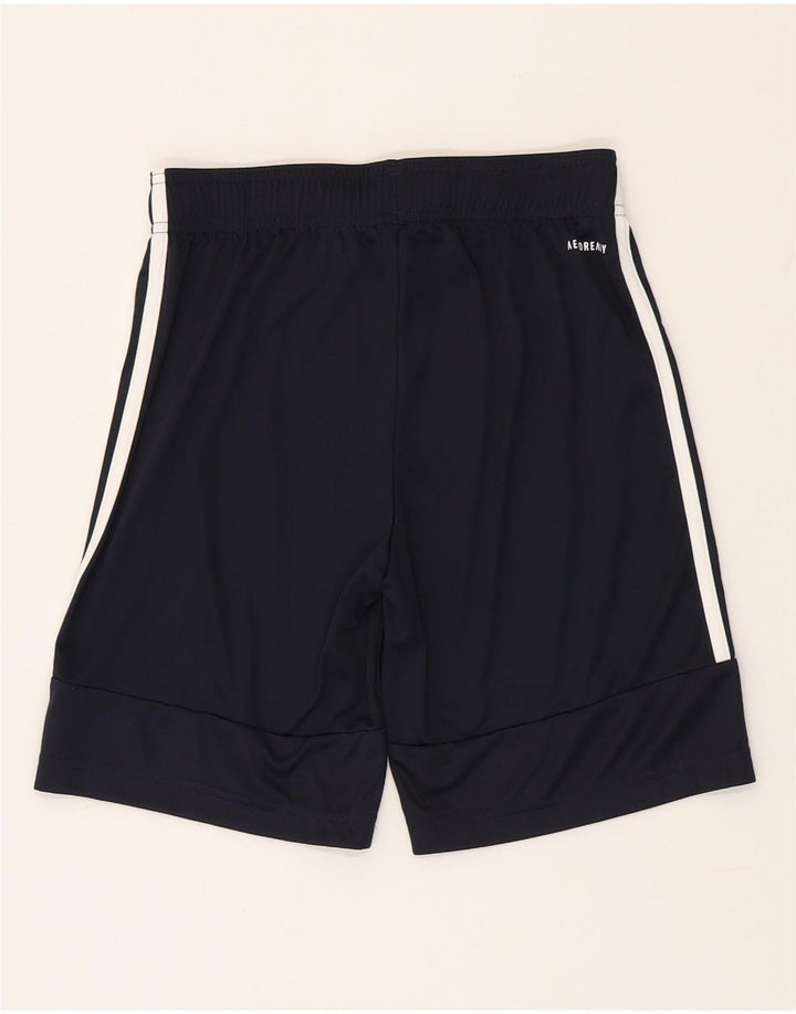 ADIDAS Boys Aeroready Sport Shorts 11-12 Years  Navy Blue Polyester