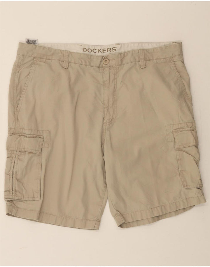 DOCKERS Mens Cargo Shorts W42 2XL Beige Cotton Vintage Dockers and Second-Hand Dockers from Messina Hembry 