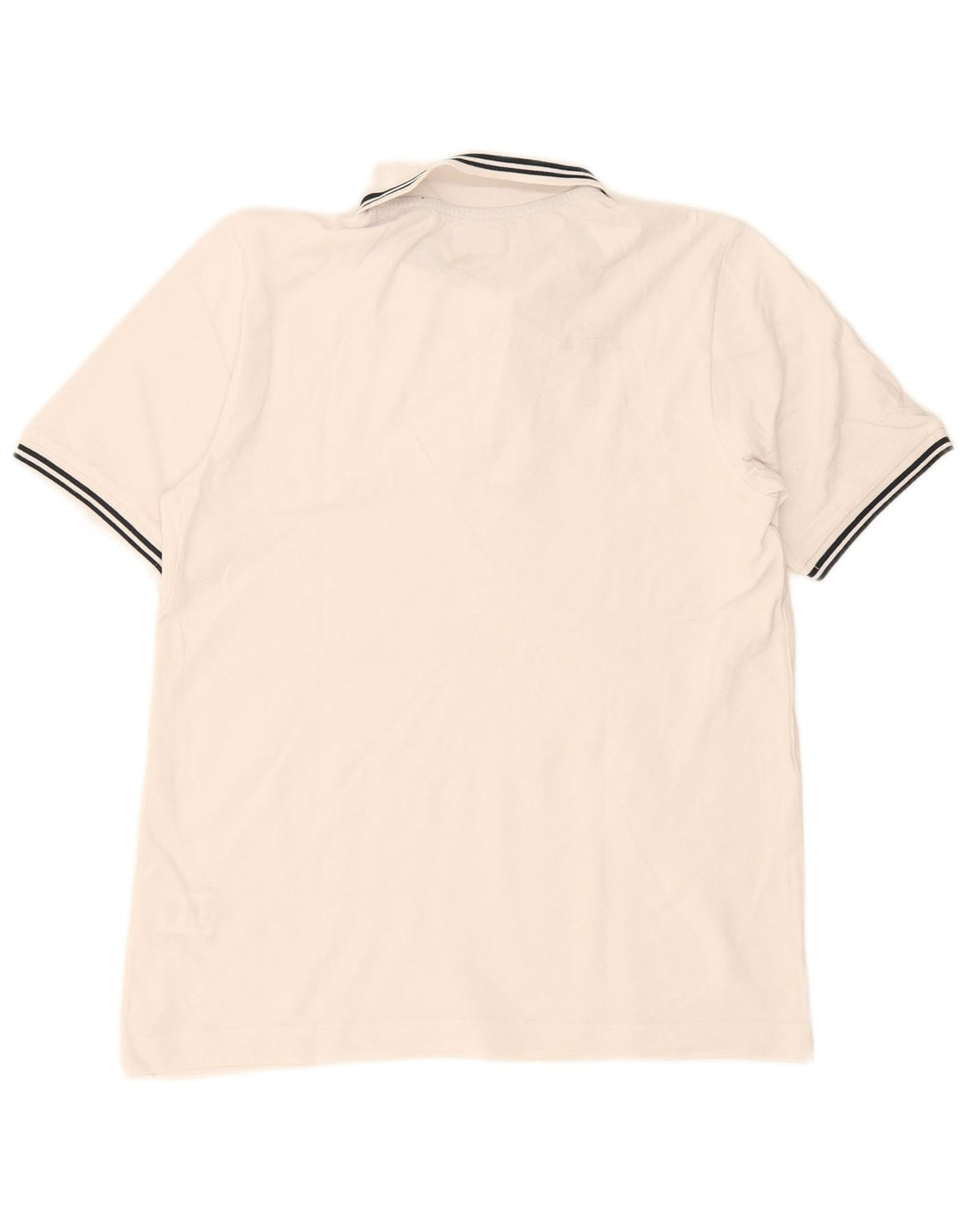 KAPPA Mens Polo Shirt Medium White Cotton