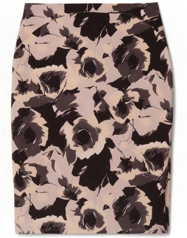 Zara Womens Pencil Skirt Medium W30 Black Floral
