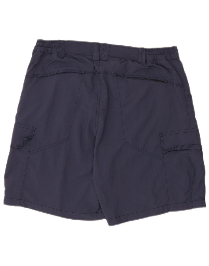 McKinley Mens Cargo Shorts W33 Medium Navy Blue Polyamide