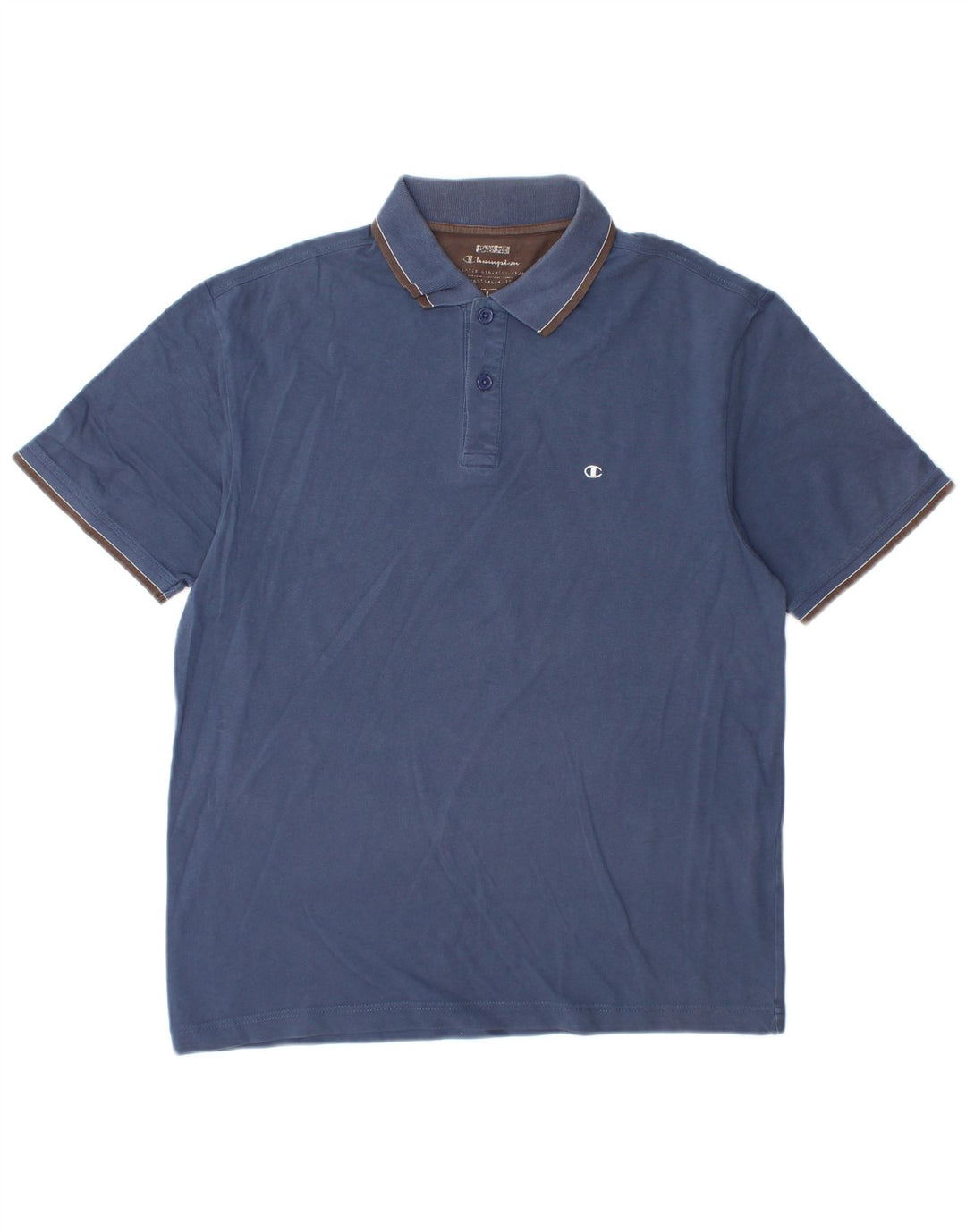 Champion Mens Polo Shirt Large Navy Blue