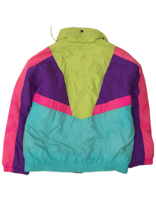 Skiss Mens Graphic Ski Jacket IT 50 Large Multicoloured Colourblock