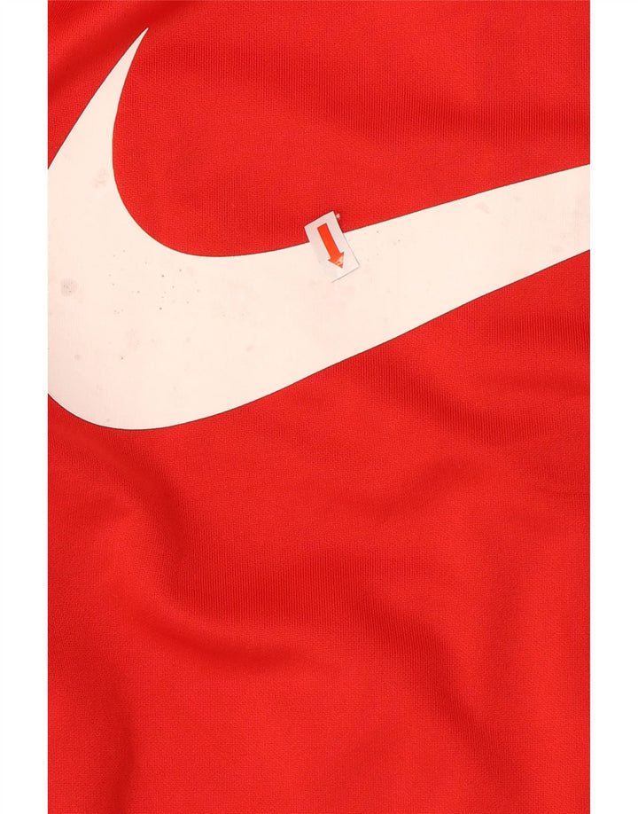 Nike Mens Swoosh Graphic Tracksuit Top Jacket Small Red Colourblock