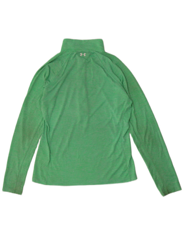 Under Armour Womens Graphic Pullover Tracksuit Top UK 14 Large Green