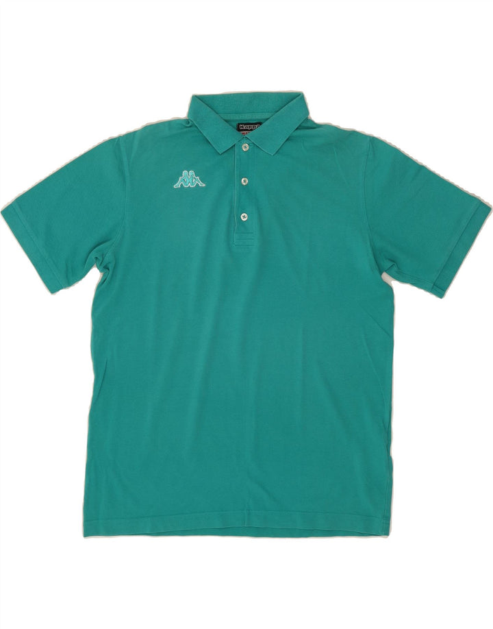 KAPPA Mens Polo Shirt Medium Green Cotton Vintage Kappa and Second-Hand Kappa from Messina Hembry 