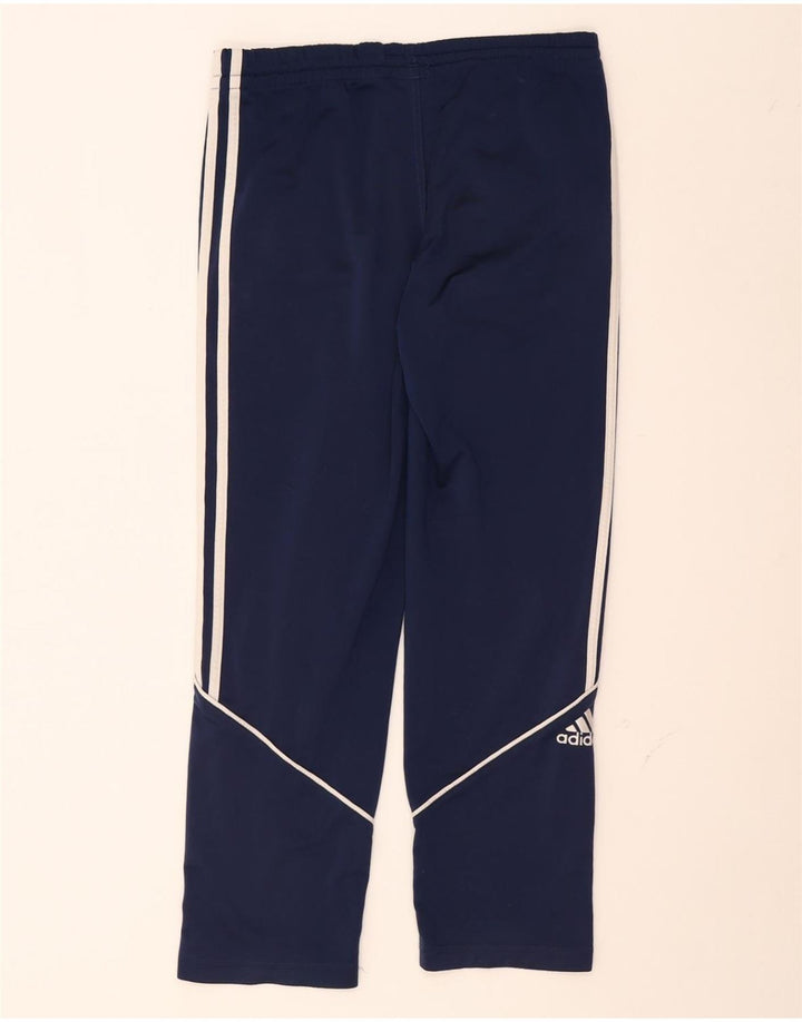 ADIDAS Boys Tracksuit Trousers 11-12 Years Navy Blue Polyester Vintage Adidas and Second-Hand Adidas from Messina Hembry 