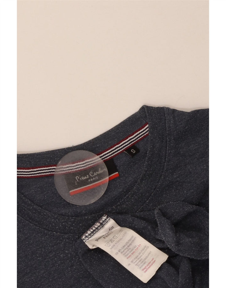 Pierre Cardin Mens T-Shirt Top Small Navy Blue Cotton