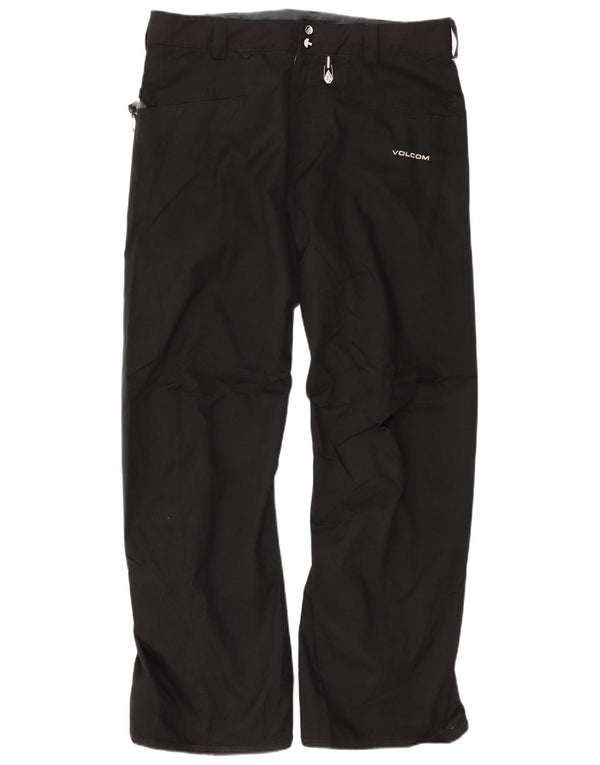 Volcom Mens Straight Moto Racer Trousers Large W36 L32 Black Polyester