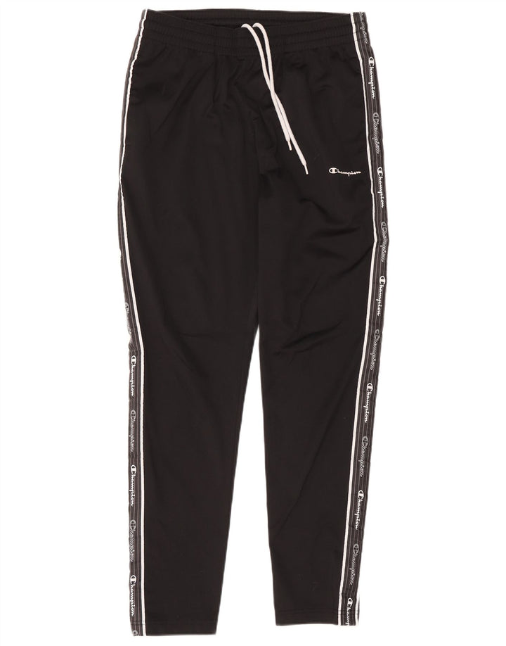 Champion Womens Graphic Tracksuit Trousers Medium Black Colourblock
