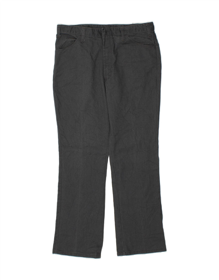 DICKIES Womens Straight Casual Trousers W34 L30 Grey Vintage Dickies and Second-Hand Dickies from Messina Hembry 