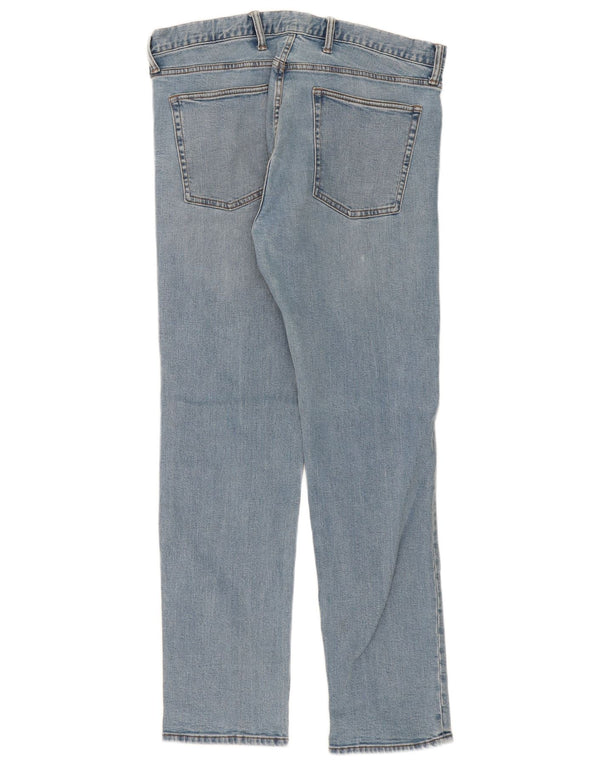 Gap Mens Slim Straight Jeans W36 L32 Blue Cotton