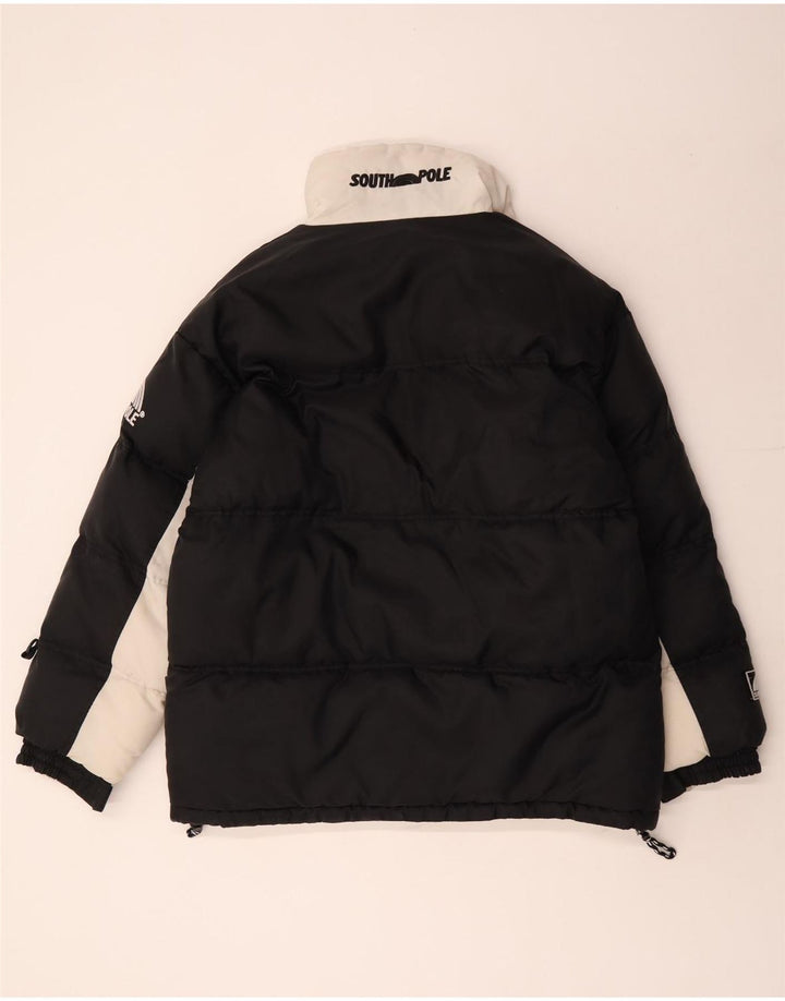 Southpole Mens Graphic Reversible Jacket UK 38 Medium Black Colourblock