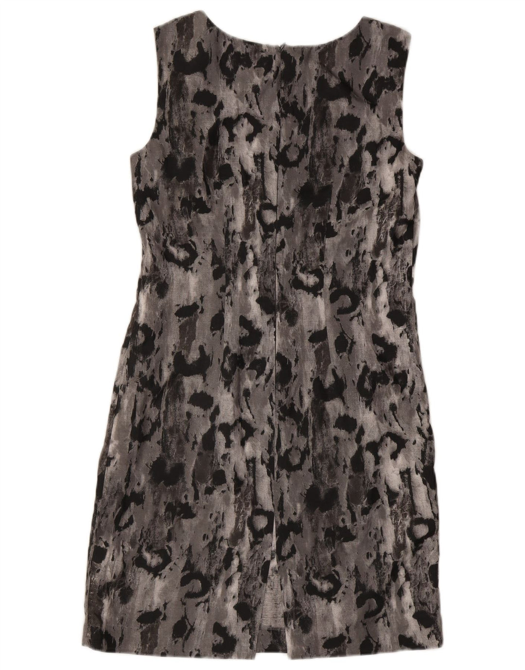 Marella Womens Abstract Pattern Sleeveless Sheath Dress UK 12 Medium Grey
