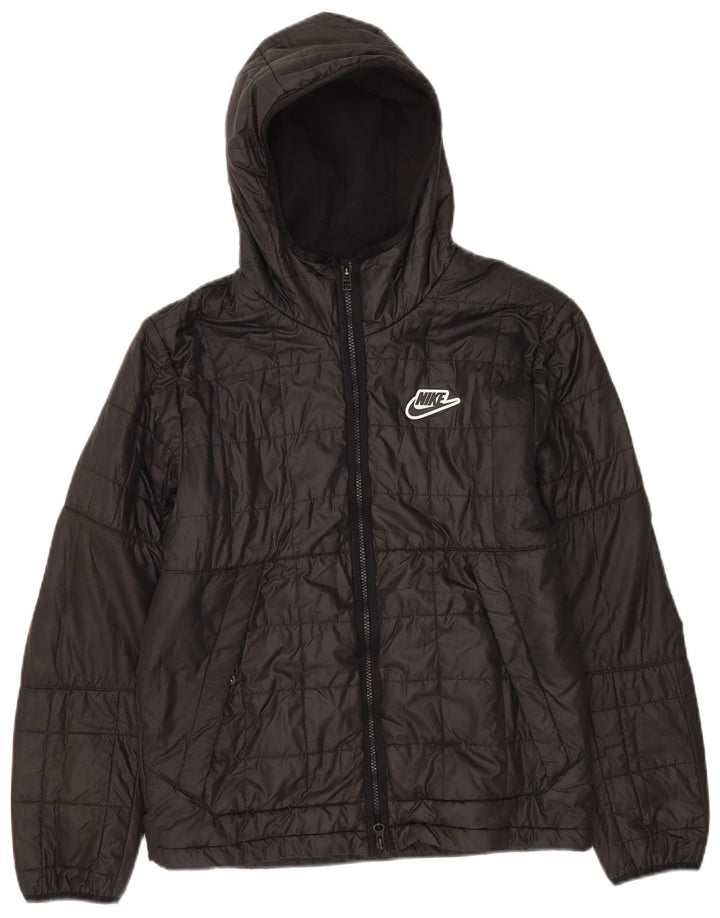 Nike Mens Hooded Windbreaker Jacket UK 36 Small Black