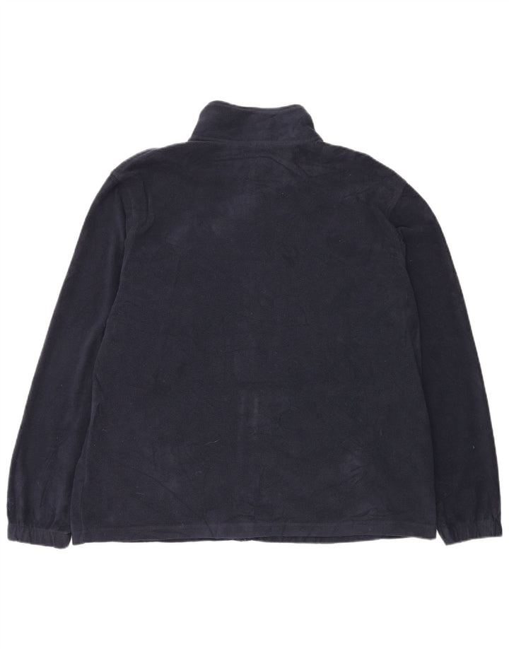 G-Star Mens Fleece Jacket UK 40 Large Navy Blue Polyester