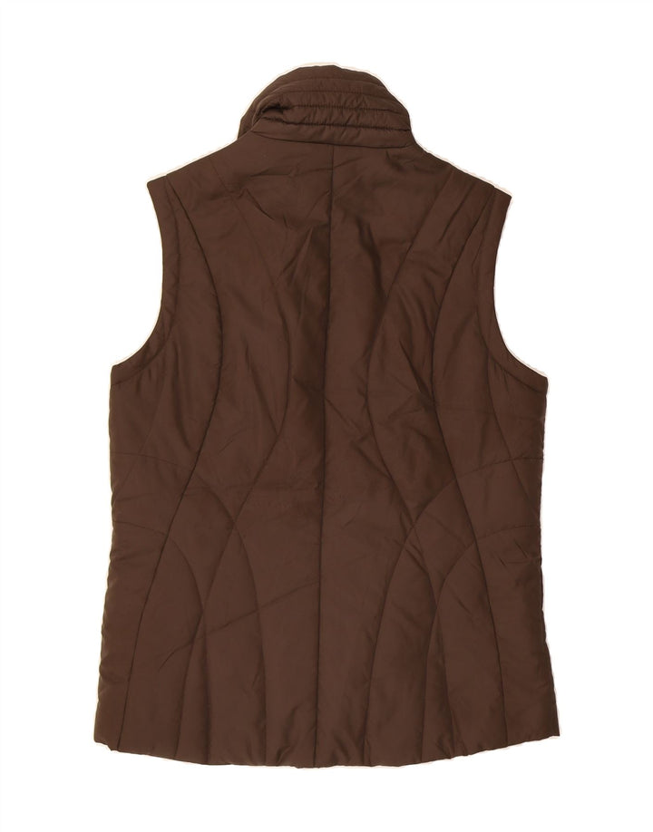 TOMMY HILFIGER Womens Padded Gilet UK 14 Large Brown Polyester Vintage Tommy Hilfiger and Second-Hand Tommy Hilfiger from Messina Hembry 
