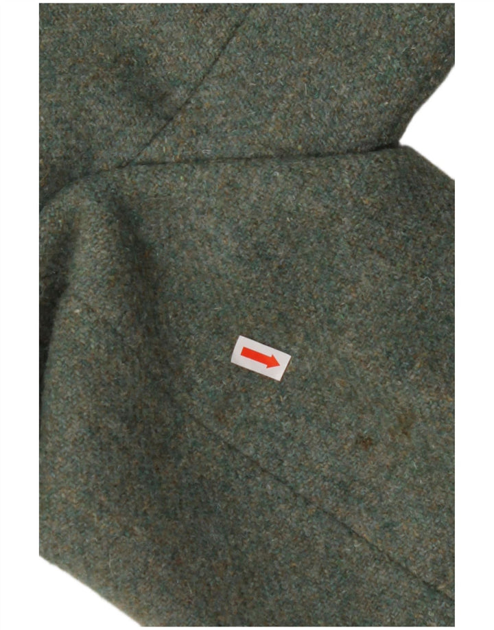 BURTON Mens Tailored 2 Button Blazer Jacket UK 38 Medium Green Virgin Wool