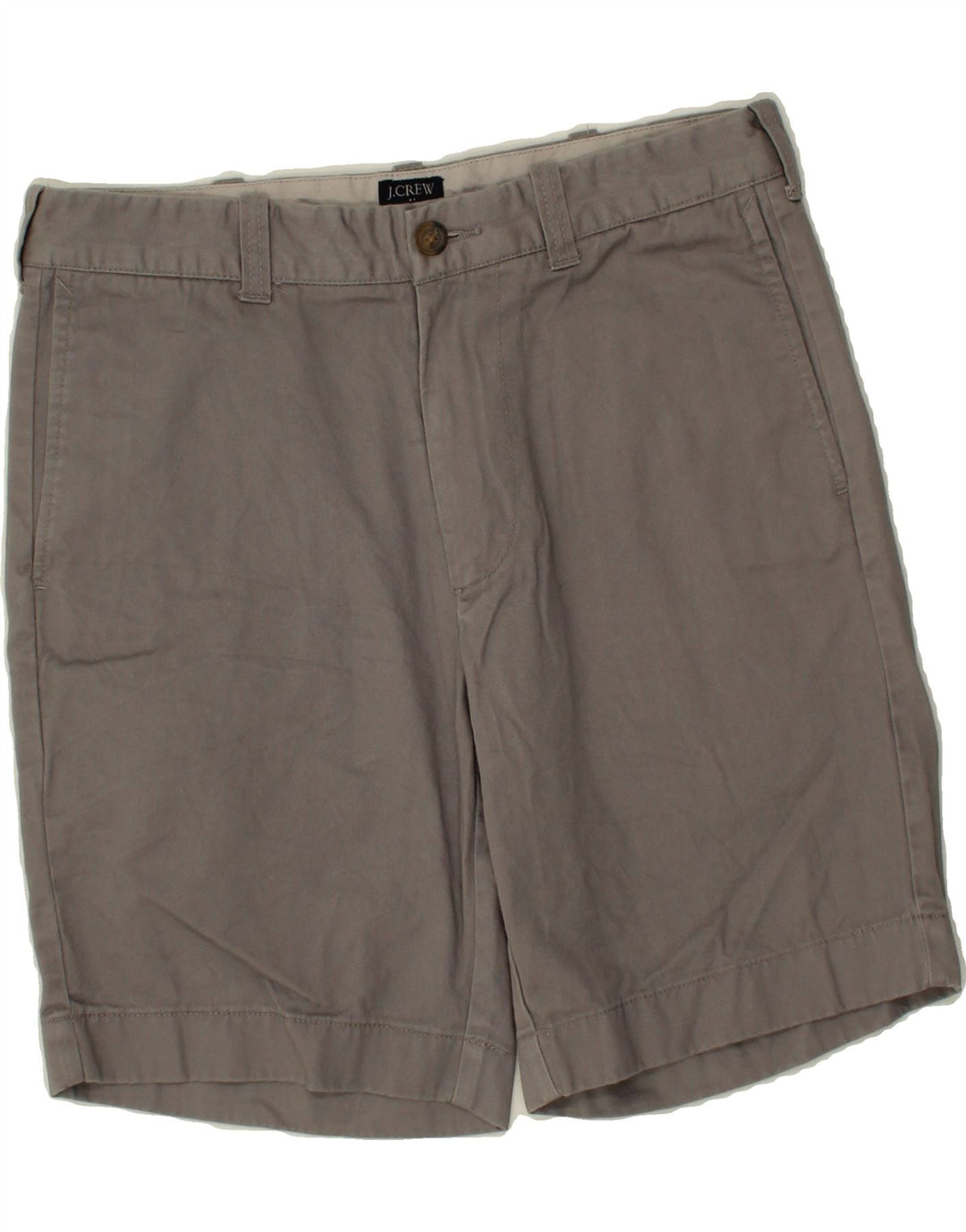 J. CREW Womens Gramercy Chino Shorts W31 Medium Grey Cotton Vintage J. Crew and Second-Hand J. Crew from Messina Hembry 