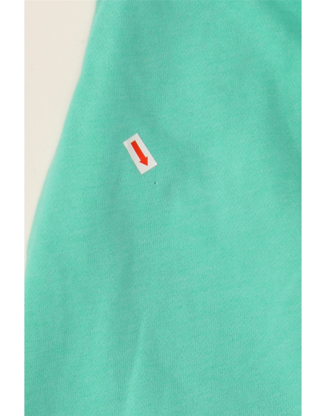 HOLLISTER Womens Graphic Zip Hoodie Sweater UK 14 Medium Turquoise Cotton