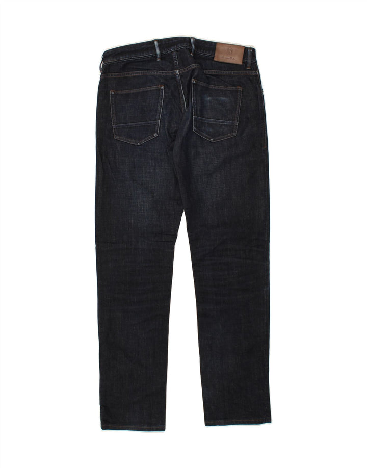 MASSIMO DUTTI Womens Slim Jeans W30 L30 Navy Blue Cotton Vintage Massimo Dutti and Second-Hand Massimo Dutti from Messina Hembry 