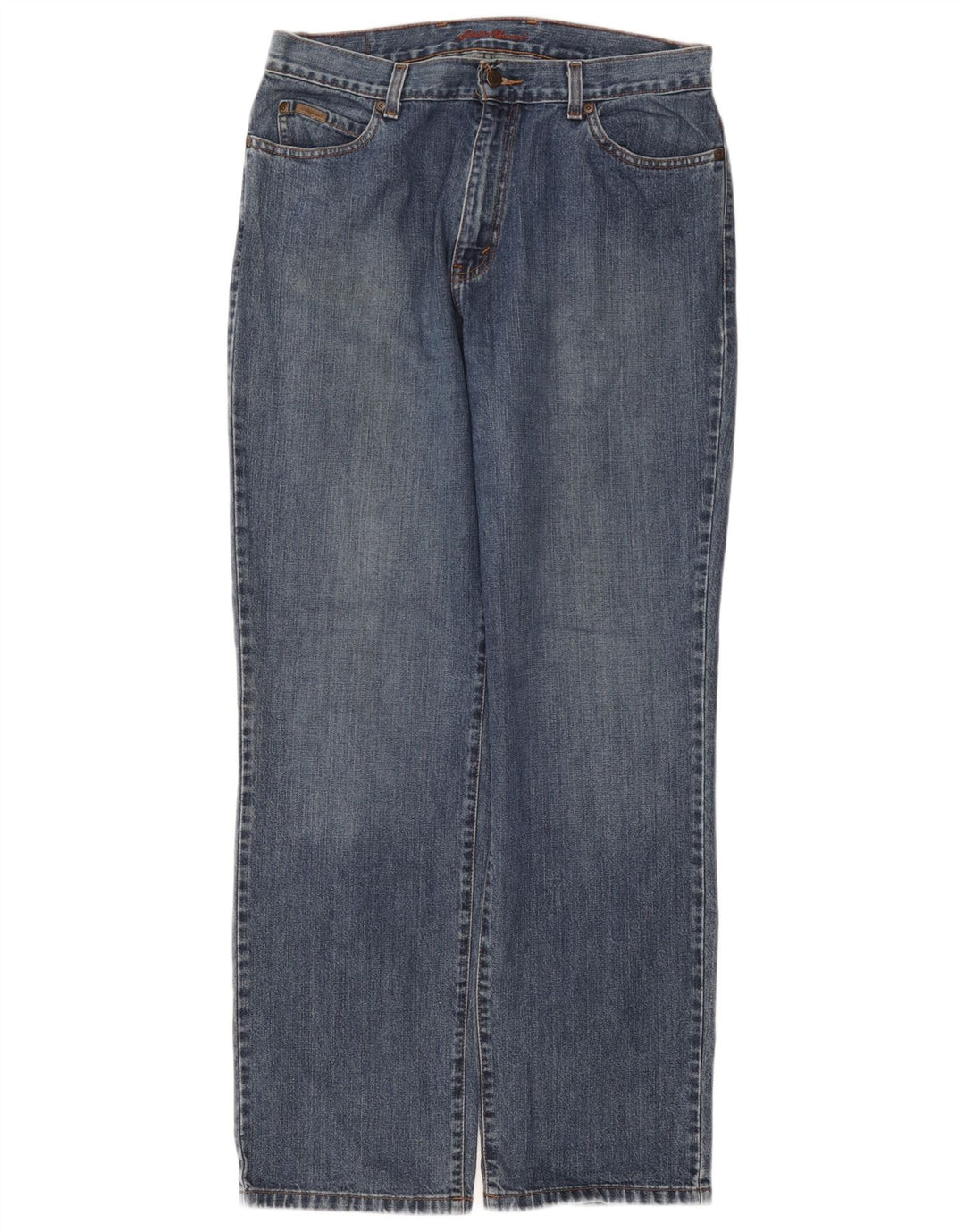 Eddie Bauer Womens Straight Jeans US 14 XL W36 L32 Blue Cotton