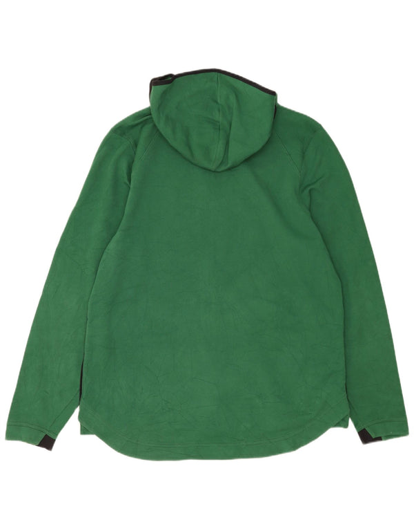 NIKE Mens Warriors Graphic Zip Hoodie Sweater XL Green Colourblock