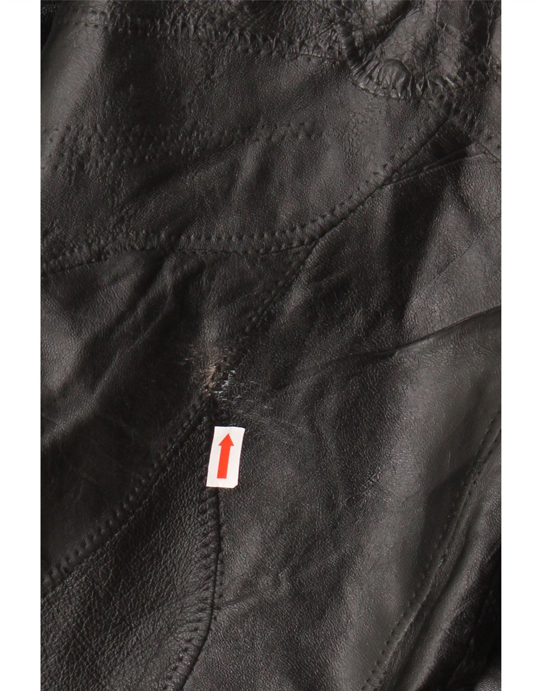 VINTAGE Mens Leather Jacket UK 40 Large Black Leather