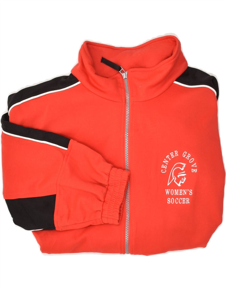 UMBRO Womens Tracksuit Top Jacket UK 18 XL Red Colourblock Polyester Vintage Umbro and Second-Hand Umbro from Messina Hembry 
