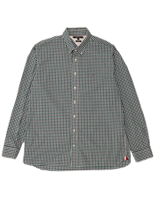 Tommy Hilfiger Mens Regular Fit Shirt 2XL Multicoloured Gingham Cotton