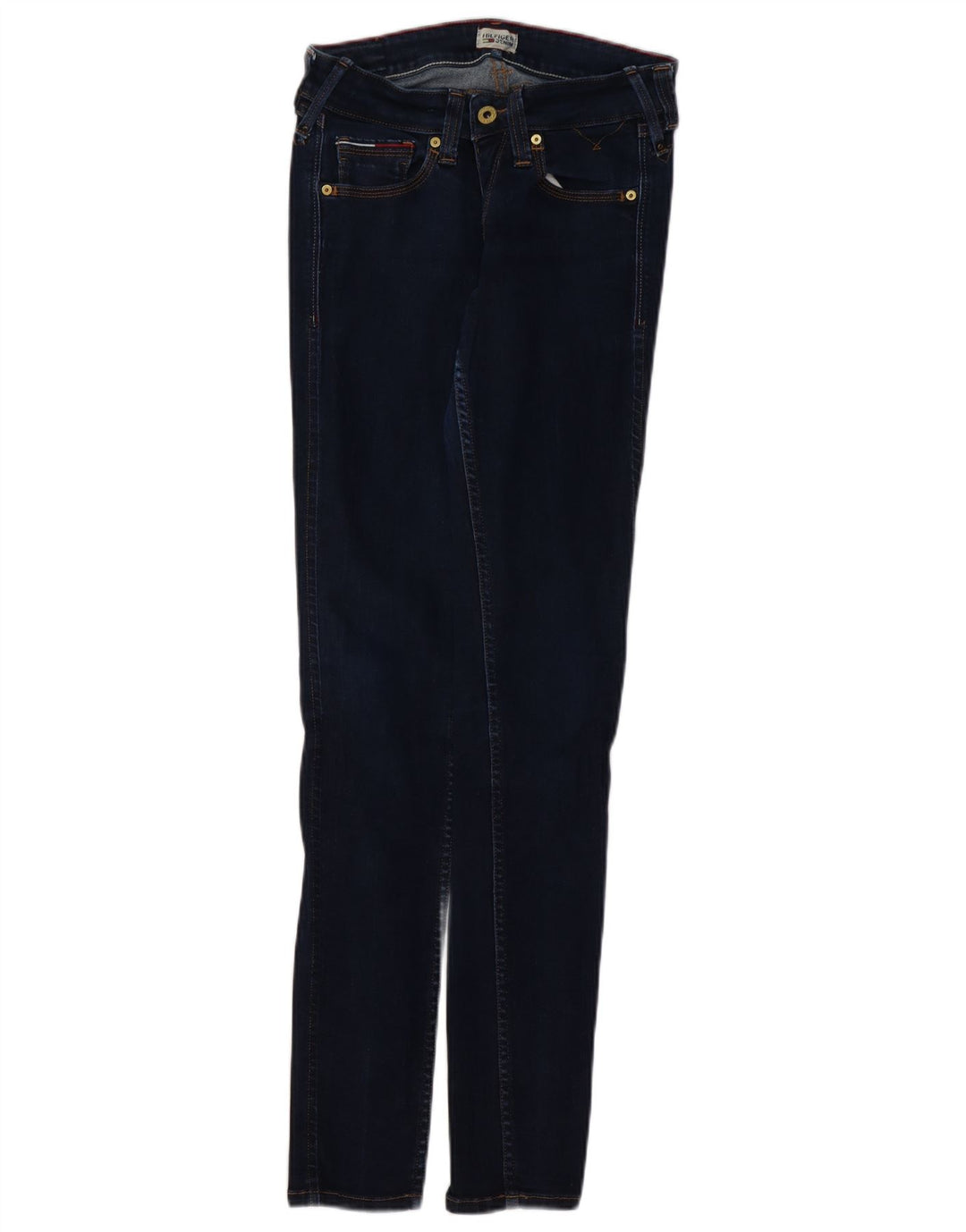 TOMMY HILFIGER Womens Skinny Jeans W27 L32  Navy Blue Cotton