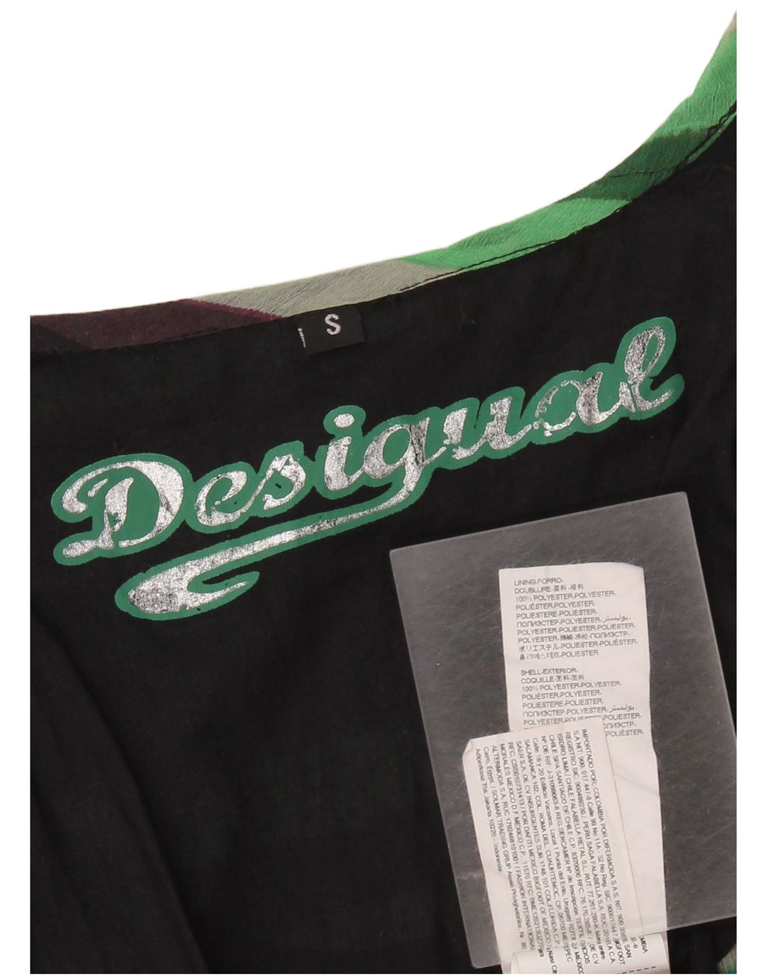 DESIGUAL Womens Oversized Blouse Top UK 10 Small Multicoloured Striped