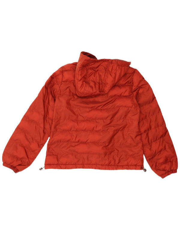 Levi's Womens Hooded Padded Jacket UK 10 Small Red Polyester