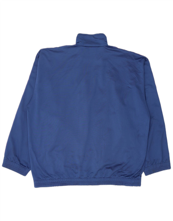 DIADORA Mens Graphic Tracksuit Top Jacket UK 44 XL Blue Polyester