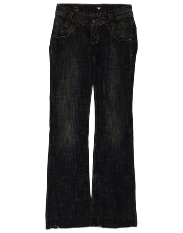 Lee Womens Leola Bootcut Jeans W26 L33 Navy Blue Cotton