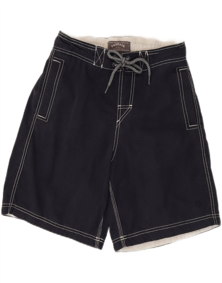 Fat Face Mens Swimming Shorts Medium  Navy Blue Cotton