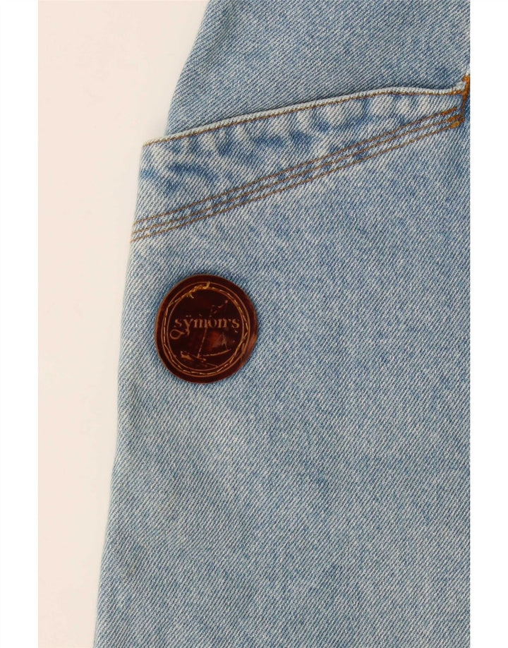 Vintage Womens Denim Skirt W32 Medium Blue
