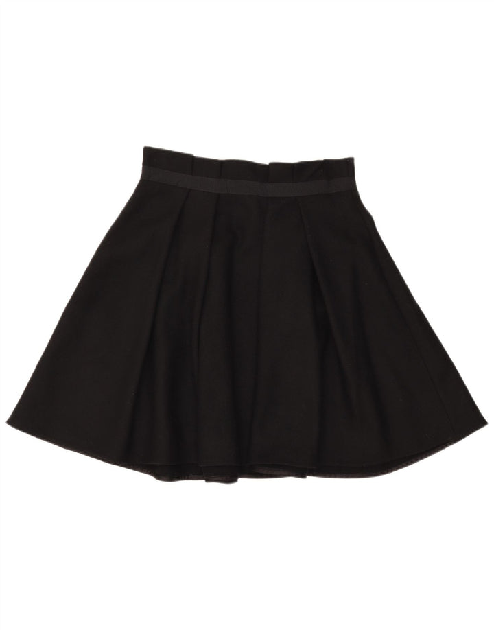 PATRIZIA PEPE Womens Firenze Flared Skirt IT 42 Medium W30  Black Wool