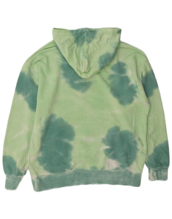 Zara Boys Graphic Hoodie Jumper 11-12 Years Green Tie Dye Cotton