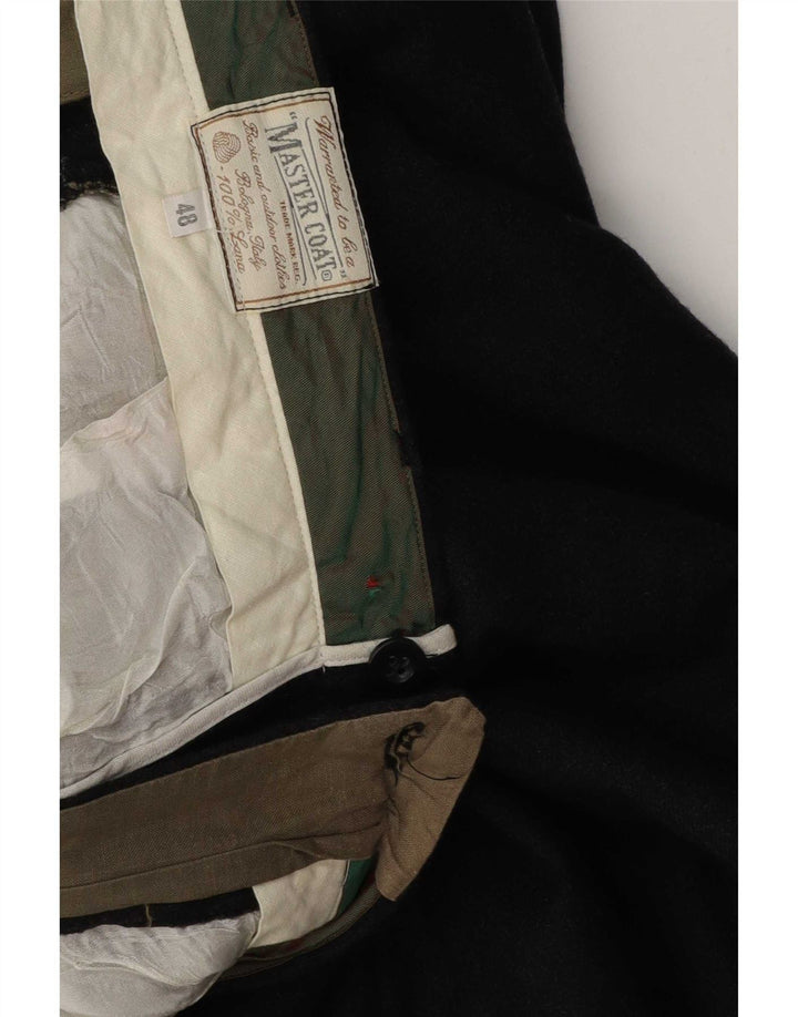 Master Coat Mens Pegged Suit Trousers IT 48 Medium W32 L29 Grey Wool