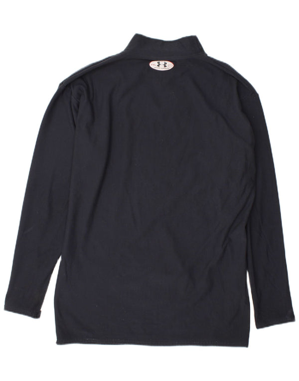 Under Armour Mens Top Long Sleeve Large Navy Blue Nylon