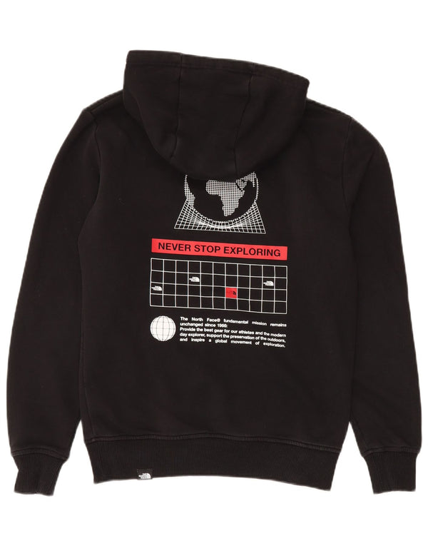 The North Face Mens Hoodie Jumper Small Black Cotton