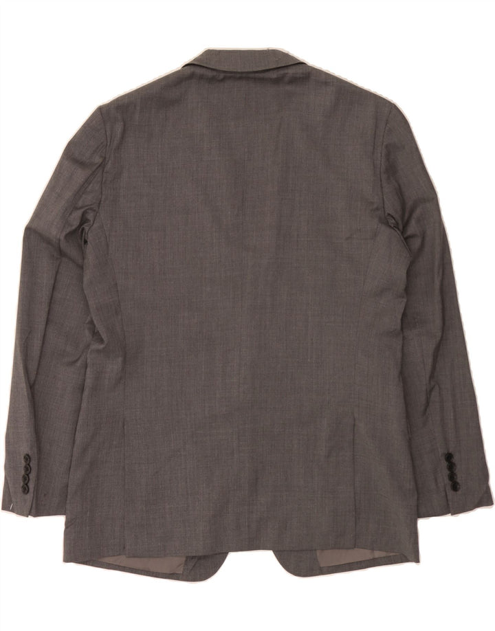 BONOBOS Mens Slim Fit 2 Button Blazer Jacket UK 40 Large Grey Vintage BONOBOS and Second-Hand BONOBOS from Messina Hembry 