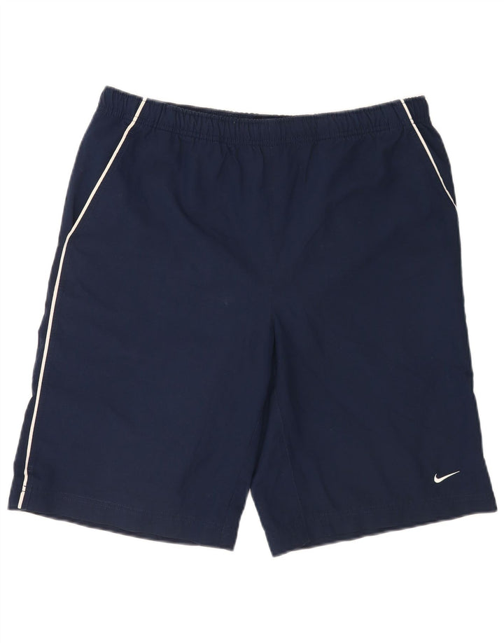 Nike Mens Graphic Regular Sport Shorts Medium Navy Blue Polyester Sports