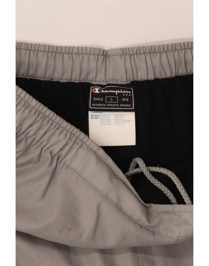 Champion Mens Tracksuit Trousers Large Grey Polyester