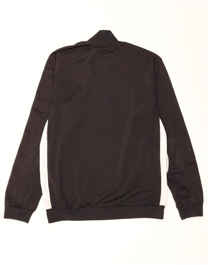 Adidas Mens Tracksuit Top Jacket Medium Black Colourblock Polyester